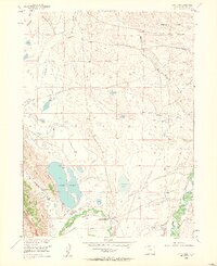 1955 Map of Lake John, 1963 Print