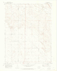 preview thumbnail of historical topo map of Lincoln County, CO in 1970