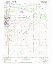 preview thumbnail of historical topo map of Prowers County, CO in 1953
