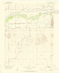 Download a high-resolution, GPS-compatible USGS topo map for Lamar West, CO (1954 edition)