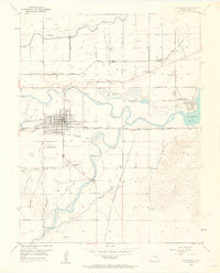 1953 Map of Las Animas, CO, 1963 Print