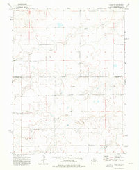 preview thumbnail of historical topo map of Lincoln County, CO in 1973