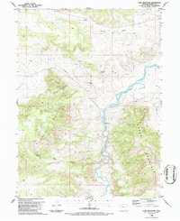 Download a high-resolution, GPS-compatible USGS topo map for Lone Mountain, CO (1986 edition)