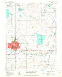 1950 Map of Longmont, CO, 1963 Print