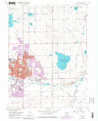 Download a high-resolution, GPS-compatible USGS topo map for Longmont, CO (1983 edition)