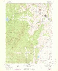 1968 Map of Lyons, 1978 Print