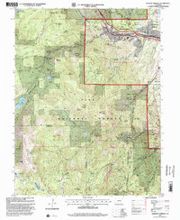 Download a high-resolution, GPS-compatible USGS topo map for Manitou Springs, CO (2001 edition)