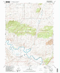 Download a high-resolution, GPS-compatible USGS topo map for Maybell, CO (1986 edition)