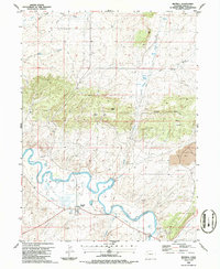 Download a high-resolution, GPS-compatible USGS topo map for Maybell, CO (1986 edition)