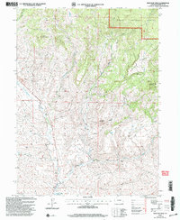 preview thumbnail of historical topo map of Moffat County, CO in 1971