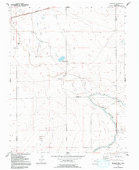 Download a high-resolution, GPS-compatible USGS topo map for Meredith Hill, CO (1992 edition)