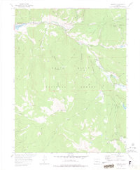 preview thumbnail of historical topo map of Pitkin County, CO in 1970
