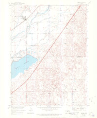 1951 Map of Merino, CO, 1972 Print