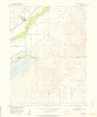 1951 Map of Merino, CO, 1953 Print