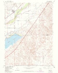 1971 Map of Merino, CO, 1984 Print