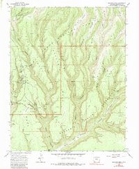 Download a high-resolution, GPS-compatible USGS topo map for Moccasin Mesa, CO (1983 edition)