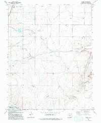 preview thumbnail of historical topo map of Las Animas County, CO in 1993