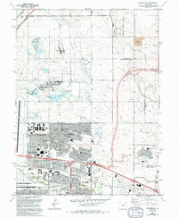 Download a high-resolution, GPS-compatible USGS topo map for Montbello, CO (1994 edition)