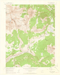 Download a high-resolution, GPS-compatible USGS topo map for Mount Wilson, CO (1961 edition)