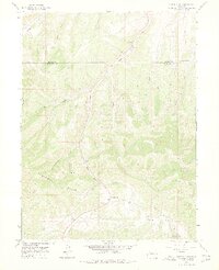 1966 Map of Ninemile Gap, 1975 Print