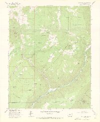 1963 Map of Nipple Mountain, 1972 Print