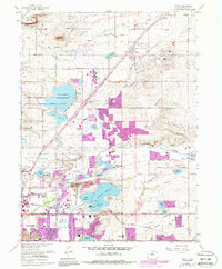 preview thumbnail of historical topo map of Niwot, CO in 1967
