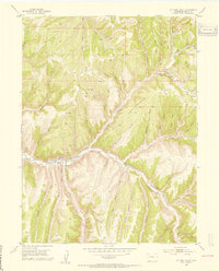 Download a high-resolution, GPS-compatible USGS topo map for No Name Ridge, CO (1954 edition)