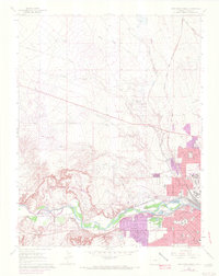 preview thumbnail of historical topo map of Pueblo County, CO in 1961