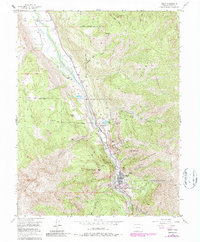 preview thumbnail of historical topo map of Ouray, CO in 1955