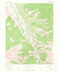 preview thumbnail of historical topo map of Ouray, CO in 1955