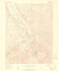 1955 Map of Ouray, CO, 1957 Print