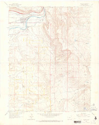 preview thumbnail of historical topo map of Palisade, Mesa County, CO in 1962