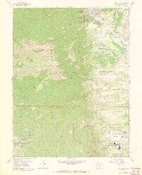 1961 Map of Palmer Lake, 1969 Print
