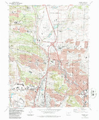 preview thumbnail of historical topo map of El Paso County, CO in 1986