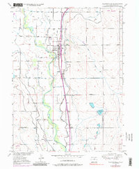 Download a high-resolution, GPS-compatible USGS topo map for Platteville, CO (1986 edition)