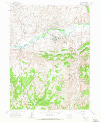 preview thumbnail of historical topo map of Rangely, CO in 1962
