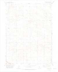 preview thumbnail of historical topo map of Weld County, CO in 1977