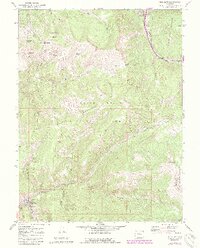 1970 Map of Red Cliff, 1988 Print