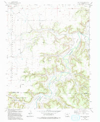 preview thumbnail of historical topo map of Otero County, CO in 1993