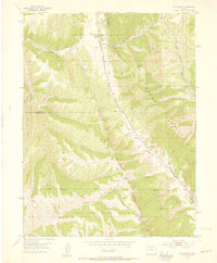 Download a high-resolution, GPS-compatible USGS topo map for Rio Blanco, CO (1954 edition)
