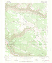 preview thumbnail of historical topo map of Montrose County, CO in 1967