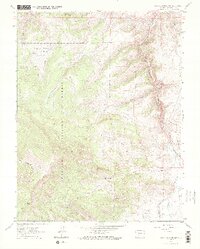 1962 Map of Sawtooth Mountain, 1973 Print
