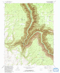 Download a high-resolution, GPS-compatible USGS topo map for Secret Canyon, CO (1993 edition)