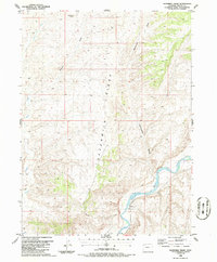Download a high-resolution, GPS-compatible USGS topo map for Sevenmile Draw, CO (1986 edition)