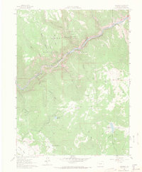 Download a high-resolution, GPS-compatible USGS topo map for Shoshone, CO (1971 edition)