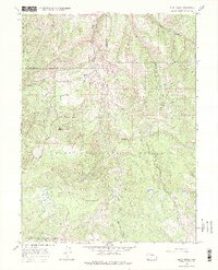 1966 Map of Slide Creek, 1975 Print