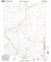 preview thumbnail of historical topo map of Pueblo County, CO in 1996