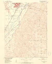 1951 Map of Sterling, CO, 1952 Print