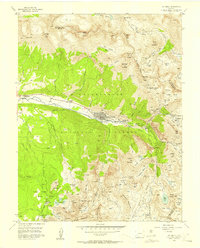 1955 Map of Telluride, CO, 1957 Print