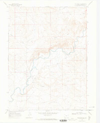 preview thumbnail of historical topo map of Moffat County, CO in 1969
